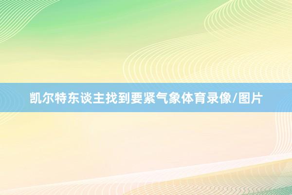 凯尔特东谈主找到要紧气象体育录像/图片