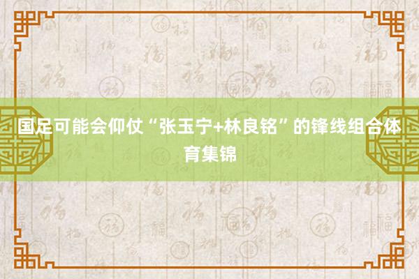 国足可能会仰仗“张玉宁+林良铭”的锋线组合体育集锦