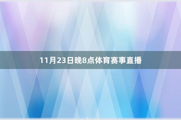 11月23日晚8点体育赛事直播