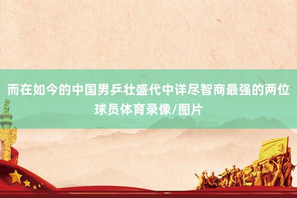 而在如今的中国男乒壮盛代中详尽智商最强的两位球员体育录像/图片