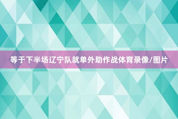 等于下半场辽宁队就单外助作战体育录像/图片