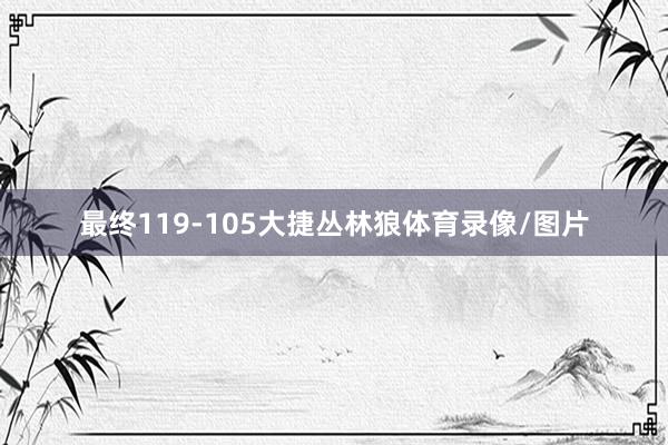 最终119-105大捷丛林狼体育录像/图片