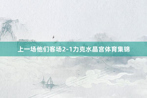 上一场他们客场2-1力克水晶宫体育集锦