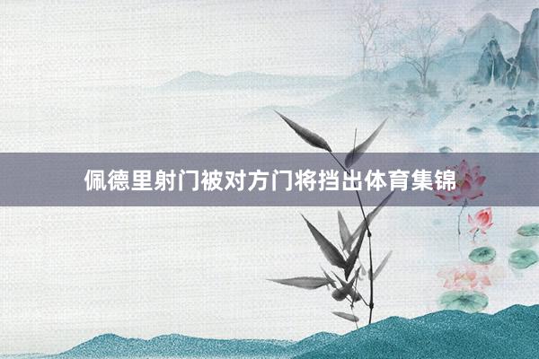 佩德里射门被对方门将挡出体育集锦