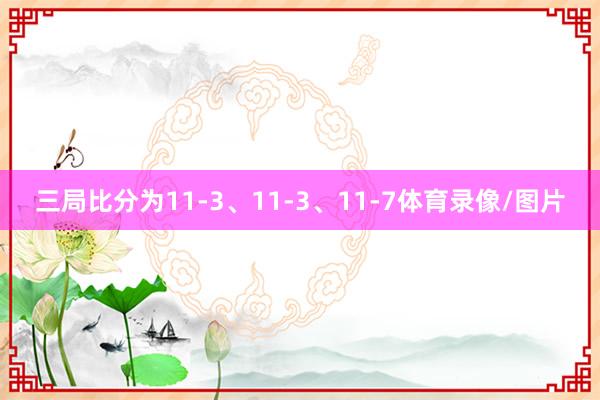 三局比分为11-3、11-3、11-7体育录像/图片