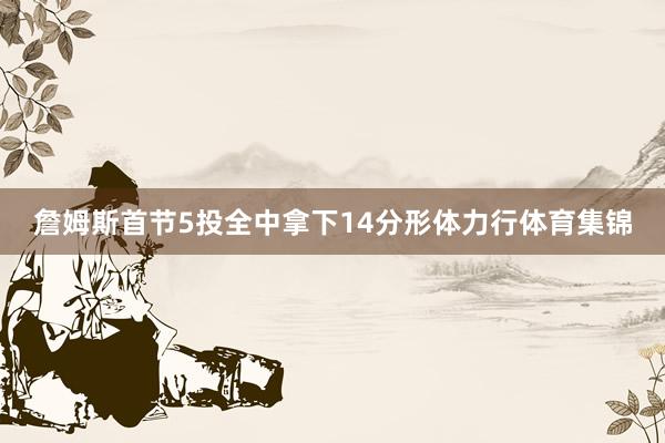 詹姆斯首节5投全中拿下14分形体力行体育集锦