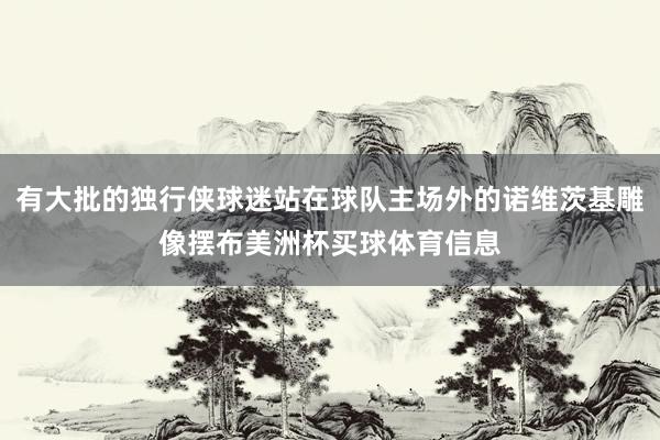有大批的独行侠球迷站在球队主场外的诺维茨基雕像摆布美洲杯买球体育信息