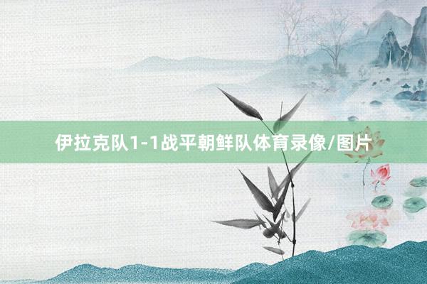伊拉克队1-1战平朝鲜队体育录像/图片