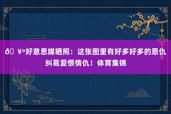 🥺好意思媒晒照：这张图里有好多好多的恩仇纠葛爱恨情仇！体育集锦