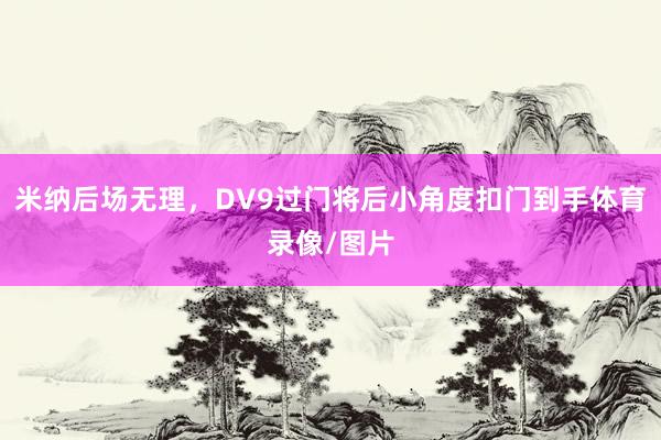 米纳后场无理，DV9过门将后小角度扣门到手体育录像/图片