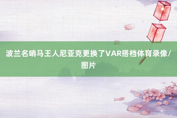 波兰名哨马王人尼亚克更换了VAR搭档体育录像/图片