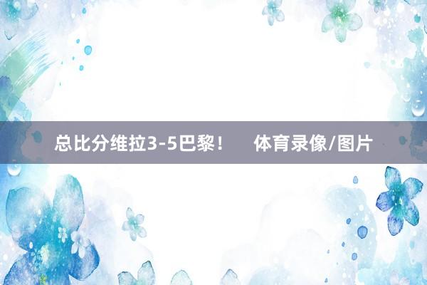总比分维拉3-5巴黎！    体育录像/图片