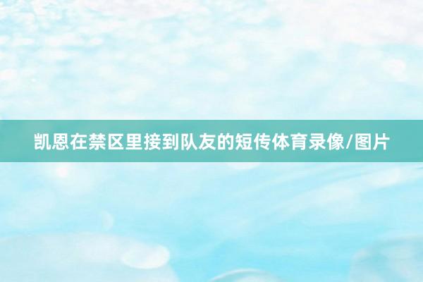凯恩在禁区里接到队友的短传体育录像/图片