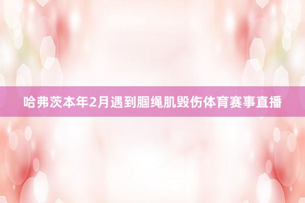 哈弗茨本年2月遇到腘绳肌毁伤体育赛事直播