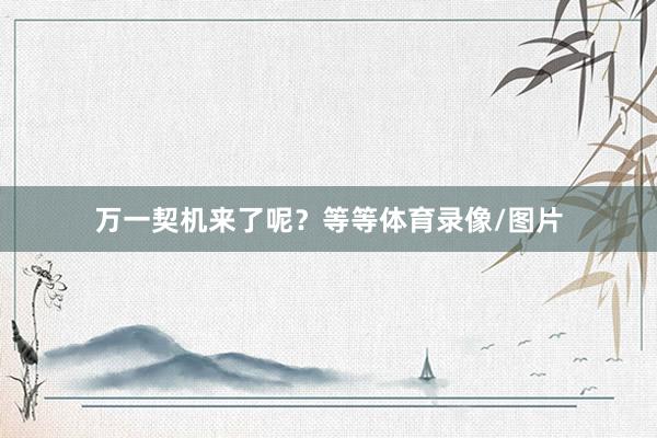 万一契机来了呢？等等体育录像/图片