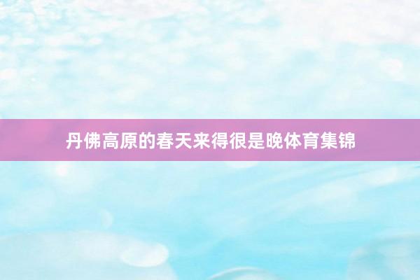 丹佛高原的春天来得很是晚体育集锦