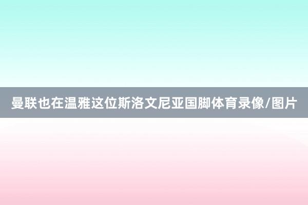 曼联也在温雅这位斯洛文尼亚国脚体育录像/图片
