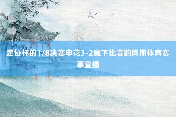 足协杯的1/8决赛申花3-2赢下比赛的同期体育赛事直播