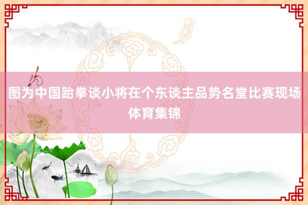 图为中国跆拳谈小将在个东谈主品势名堂比赛现场体育集锦
