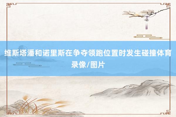 维斯塔潘和诺里斯在争夺领跑位置时发生碰撞体育录像/图片