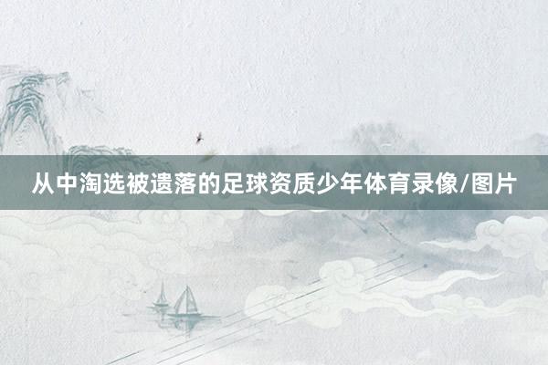 从中淘选被遗落的足球资质少年体育录像/图片