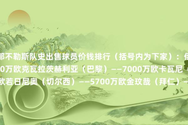 那不勒斯队史出售球员价钱排行（括号内为下家）：伊瓜因（尤文）