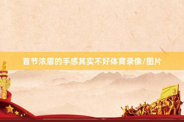 首节浓眉的手感其实不好体育录像/图片