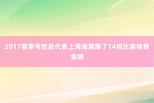 2017赛季韦世豪代表上海海港踢了14场比赛体育集锦