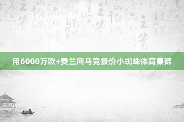 用6000万欧+费兰向马竞报价小蜘蛛体育集锦