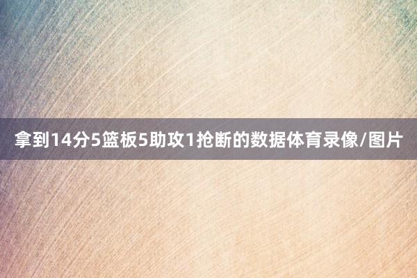 拿到14分5篮板5助攻1抢断的数据体育录像/图片