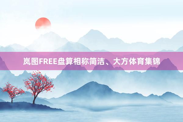 岚图FREE盘算相称简洁、大方体育集锦