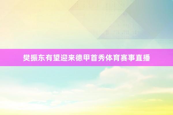 樊振东有望迎来德甲首秀体育赛事直播