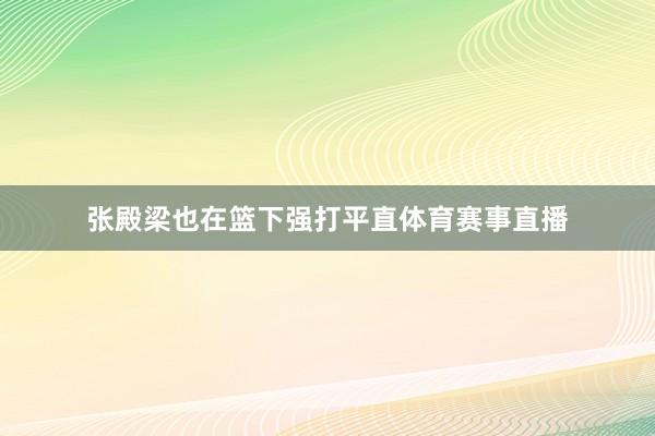 张殿梁也在篮下强打平直体育赛事直播