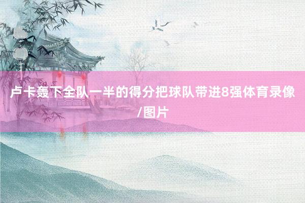 卢卡轰下全队一半的得分把球队带进8强体育录像/图片